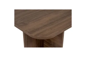 Salrin Rektangulärt Soffbord 120 cm med Skulpturala Korsade Ben i Trä - Brun - Möbler - Bord & matgrupper - Soffbord