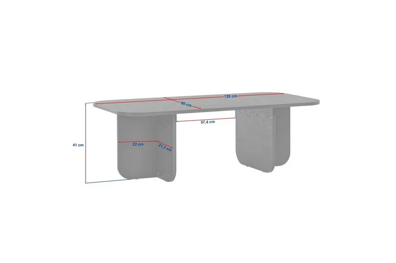 Salrin Soffbord 120 cm - Svart - Möbler - Bord & matgrupper - Soffbord