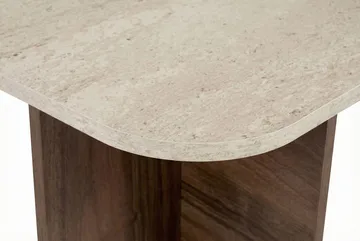 Salrin Soffbord 120x41x60 cm - Travertin, Venezia-valnöt - Möbler - Bord & matgrupper - Soffbord