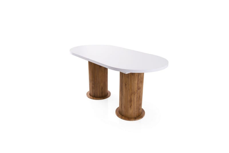 Samtens Matbord 180 cm Oval - Vit - Möbler - Bord & matgrupper - Matbord & köksbord