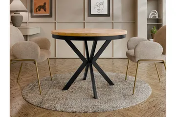 Sereth Matbord 90 cm Rund - Brun/Svart - Möbler - Bord & matgrupper - Matbord & köksbord