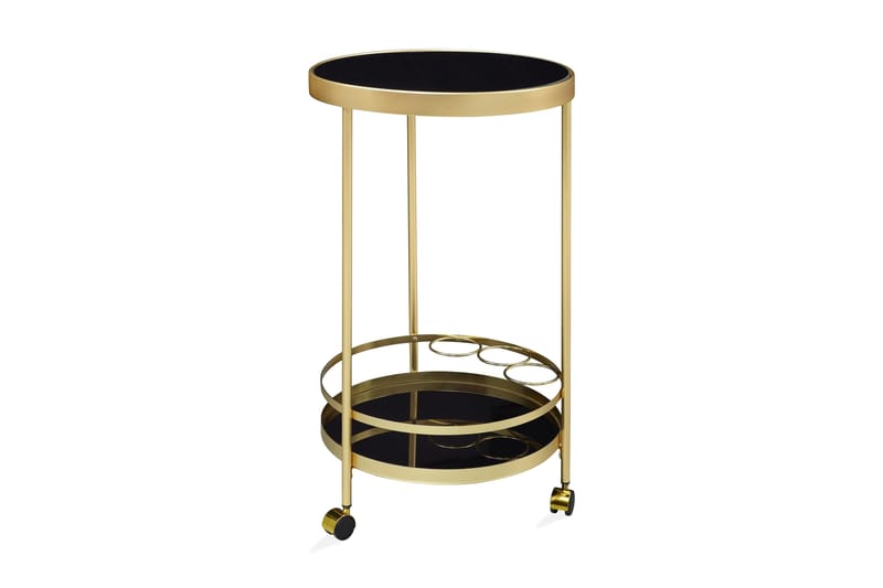 Thruston Drinkvagn 45x45 cm - Guld - Möbler - Bord & matgrupper - Serveringsvagn & barvagn - Drinkvagn