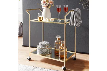 Tultered Serveringsvagn - Guld - Möbler - Bord & matgrupper - Serveringsvagn & barvagn - Drinkvagn