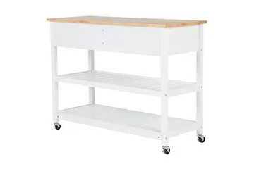 Navarino Serveringsvagn 48|120 cm - Vit - Möbler - Bord & matgrupper - Serveringsvagn & barvagn - Rullbord, rullvagn & serveringsbord