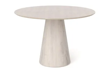 Siena Litet Matbord Runt 110cm Fanér - Vitpigmenterat - Möbler - Bord & matgrupper - Matbord & köksbord
