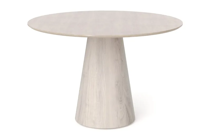 Siena Litet Matbord Runt 110cm Fanér - Vitpigmenterat - Möbler - Bord & matgrupper - Matbord & köksbord