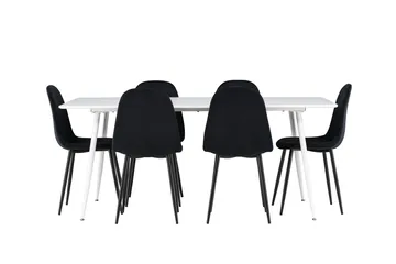 Silar Matbord 180x90 cm med 6 Polar Köksstol - Möbler - Bord & matgrupper - Matgrupper
