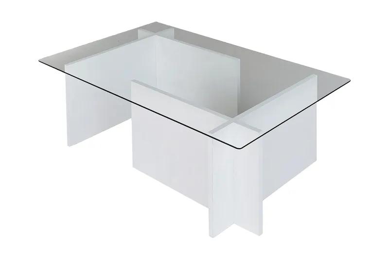 Almasi Soffbord 105x40x105 cm - Vit - Möbler - Bord & matgrupper - Soffbord