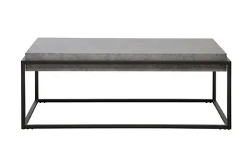 Altos Rektangulärt Soffbord 64 cm i Trä och Metall med Betongeffekt - Grå - Möbler - Bord & matgrupper - Soffbord