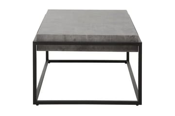 Altos Rektangulärt Soffbord 64 cm i Trä och Metall med Betongeffekt - Grå - Möbler - Bord & matgrupper - Soffbord