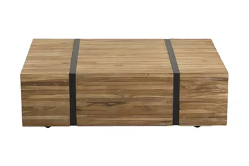 Amlin Soffbord 110 cm på Hjul - Brun/Svart - Möbler - Bord & matgrupper - Soffbord