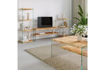 Assanisa Soffbord 75 cm - Natur/Glas - Möbler - Bord & matgrupper - Soffbord