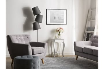 Avon 38 cm Kvadratiskt Soffbord med Förvaring i Målat Trä - Vit - Möbler - Bord & matgrupper - Soffbord