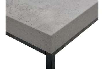 Barreras Rektangulärt Soffbord i Metall med Betonglook - Grå - Möbler - Bord & matgrupper - Soffbord