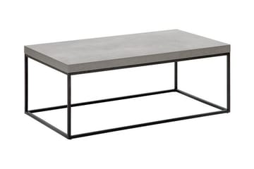 Barreras Rektangulärt Soffbord i Metall med Betonglook - Grå - Möbler - Bord & matgrupper - Soffbord