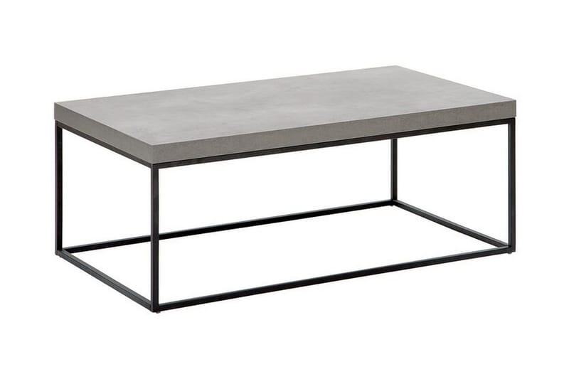 Barreras Rektangulärt Soffbord i Metall med Betonglook - Grå - Möbler - Bord & matgrupper - Soffbord