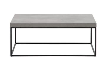 Barreras Rektangulärt Soffbord i Metall med Betonglook - Grå - Möbler - Bord & matgrupper - Soffbord