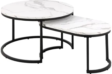 Belgrat Soffbord 70 cm Rund - Vit - Möbler - Bord & matgrupper - Soffbord