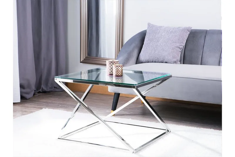 Beverly Soffbord 60 cm, Silver