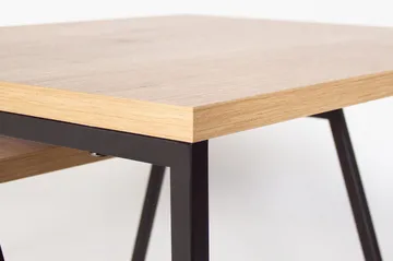 Bodsjö Rektangulärt Satsbord 88 cm i Trä med Metallstativ - Brun|Svart - Möbler - Bord & matgrupper - Soffbord