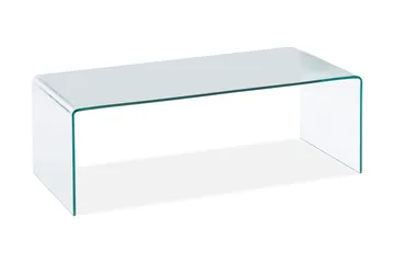 Bonisiolo Rektangulärt Soffbord 110x55 cm i Böjt Glas - Transparent - Möbler - Bord & matgrupper - Soffbord