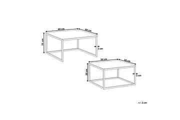 Brea Soffbord 2-pack - Vit/Glas - Möbler - Bord & matgrupper - Soffbord
