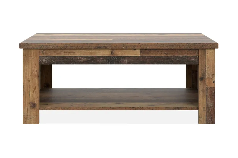 Cadle Soffbord 110 cm med Förvaring Hylla, Brun