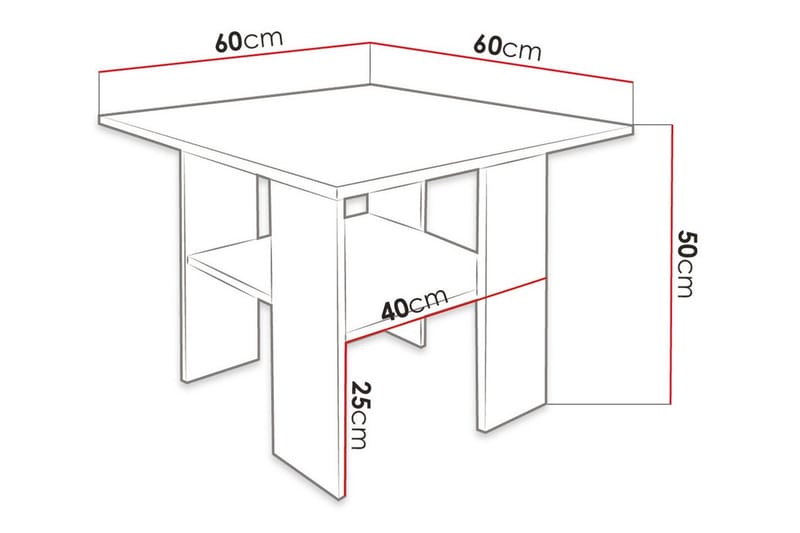 Carnew Soffbord 60 cm Black - Möbler - Bord & matgrupper - Soffbord