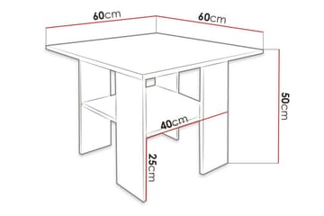 Carnew Soffbord 60 cm White - Möbler - Bord & matgrupper - Soffbord