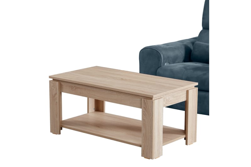 Comfortale Soffbord 104 cm med Förvaring Hylla - Bok - Möbler - Bord & matgrupper - Soffbord