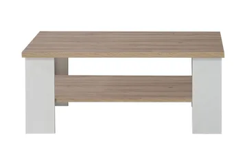 Crumpton soffbord 107 cm - Vit/Brun - Möbler - Bord & matgrupper - Soffbord