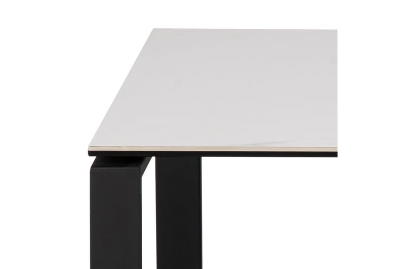 Cynthia Rektangulärt Satsbord Soffbord 115 cm i Keramik med Metallben - Vit - Möbler - Bord & matgrupper - Soffbord