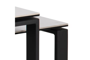 Cynthia Rektangulärt Satsbord Soffbord 115 cm i Keramik med Metallben - Vit - Möbler - Bord & matgrupper - Soffbord