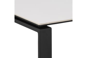 Cynthia Rektangulärt Satsbord Soffbord 115 cm i Keramik med Metallben - Vit - Möbler - Bord & matgrupper - Soffbord