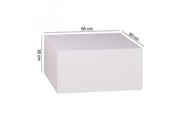 Darey Soffbord 60 cm - Vit Högglans - Möbler - Bord & matgrupper - Soffbord