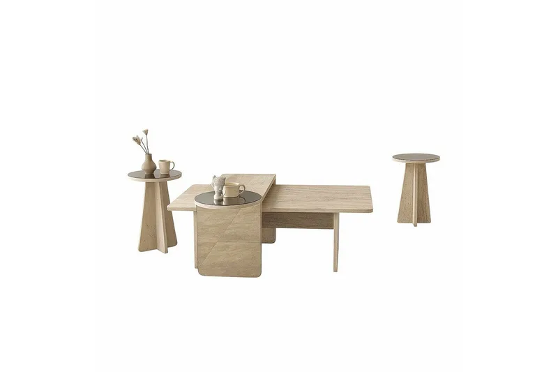 Dasina Satsbord 105 cm, Travertine