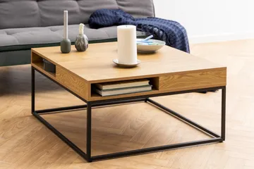 Elmorral Soffbord 80x80 cm - Natural - Möbler - Bord & matgrupper - Soffbord