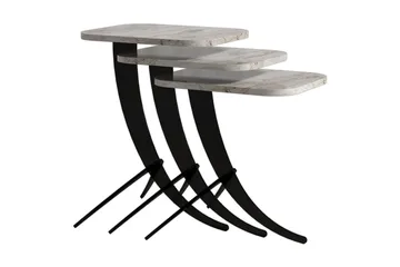 Erykah Satsbord 45 cm - Vit/Svart - Möbler - Bord & matgrupper - Soffbord