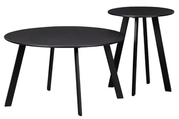 Fer Soffbord Runt 70 cm - Svart - Möbler - Bord & matgrupper - Soffbord