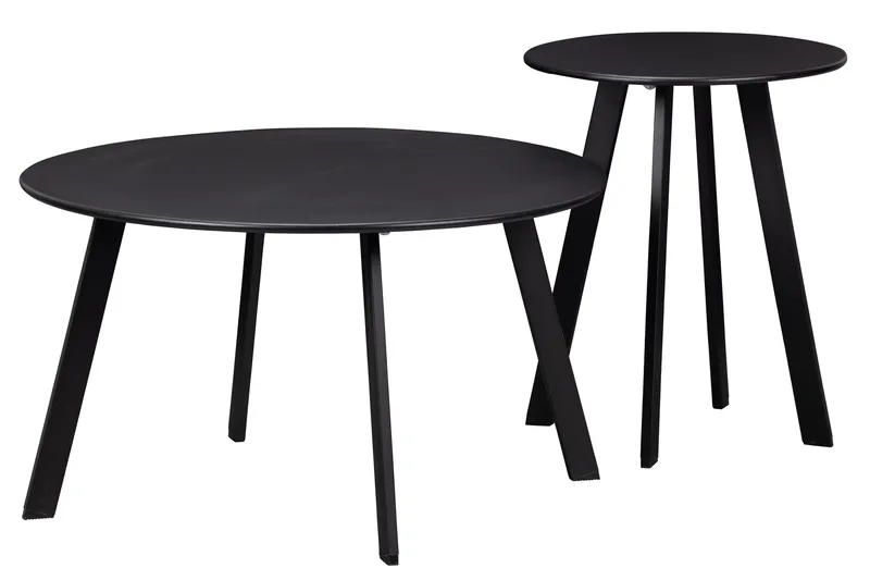 Fer Soffbord Runt 70 cm - Svart - Möbler - Bord & matgrupper - Soffbord