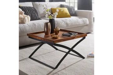 Frederik Soffbord 63 cm - Massivt Trä/Svart - Möbler - Bord & matgrupper - Soffbord