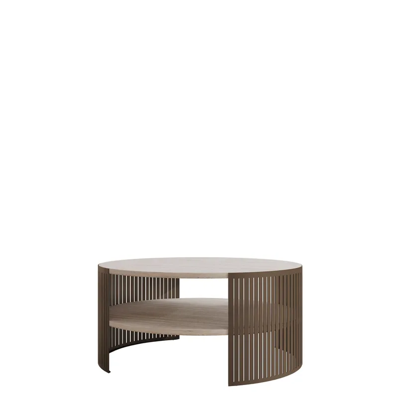 Friend Soffbord 75 cm Rund, Brun|beige