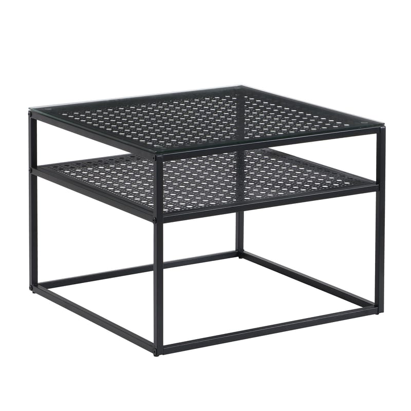 Galaro Soffbord 60 cm - Transparent och mattsvart - Möbler - Bord & matgrupper - Soffbord - Soffbord med förvaring