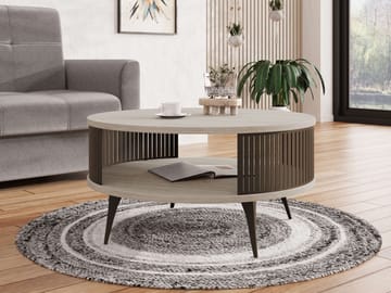 Galia Soffbord 75 cm Rund - Beige|brun - Möbler - Bord & matgrupper - Soffbord