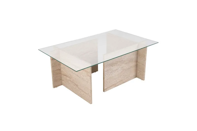 Soffbord Haruto Travertin, Travertin