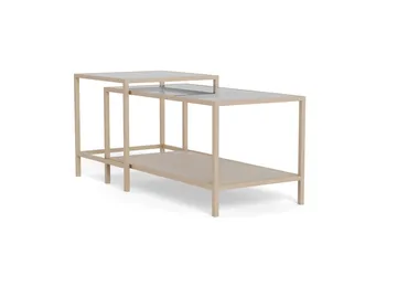 Hasslevik Soffbord 90 cm - Klar/Grå - Möbler - Bord & matgrupper - Soffbord