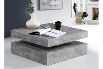 Holmeswood Soffbord 78 cm med Förvaring Hylla - Ljusgrå - Möbler - Bord & matgrupper - Soffbord