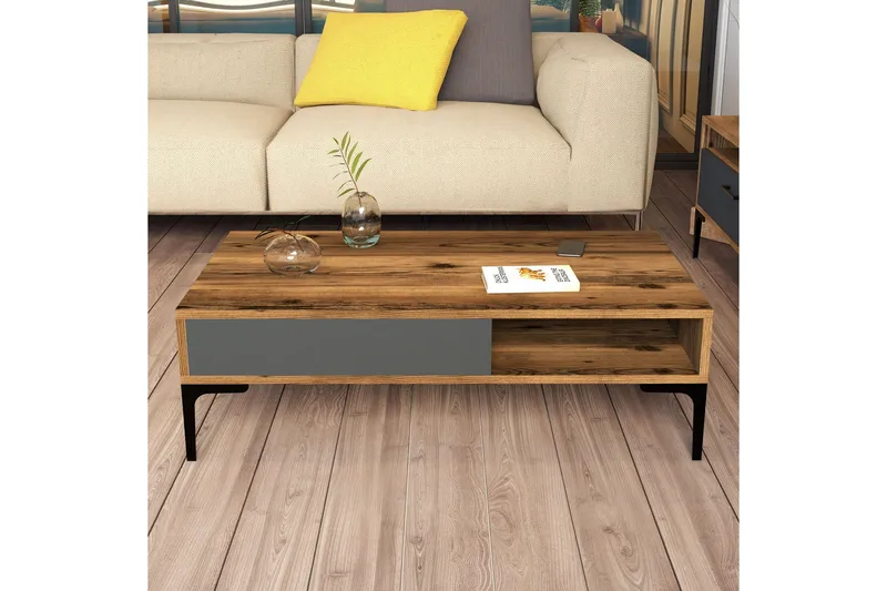 Hommaz Soffbord 105x32,6x105 cm - Brun - Möbler - Bord & matgrupper - Soffbord