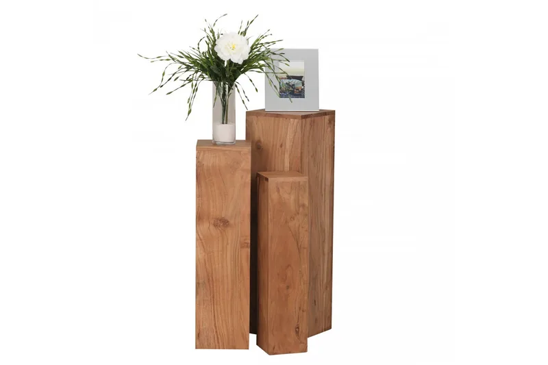Houman Satsbord 25 cm 3 Bord - Akacia - Möbler - Bord & matgrupper - Soffbord