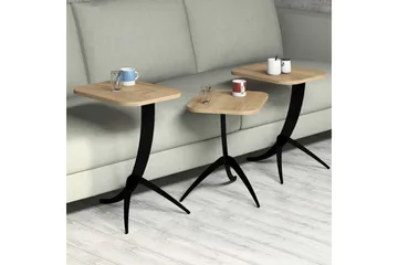 Hovdane Satsbord 45 cm 3 Bord - Brun - Möbler - Bord & matgrupper - Soffbord